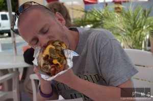 Jesse chowing